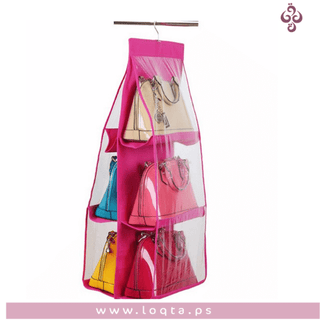 حمالة تنظيم الحقائب المعلقة 6 جيوب متينة وتصميم عالي الجودة ألوان مختلفة مصنوع من مادة قوية