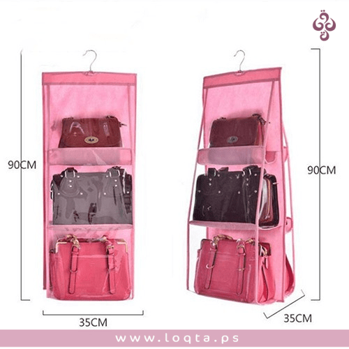 حمالة تنظيم الحقائب المعلقة 6 جيوب متينة وتصميم عالي الجودة ألوان مختلفة مصنوع من مادة قوية