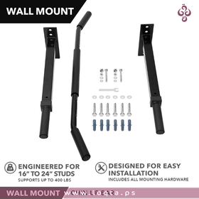 عقلة حائط حديد FITNESS MANIAC مثبتة بالحائط شديد التحمل مع أربعة مواضع للقبضة