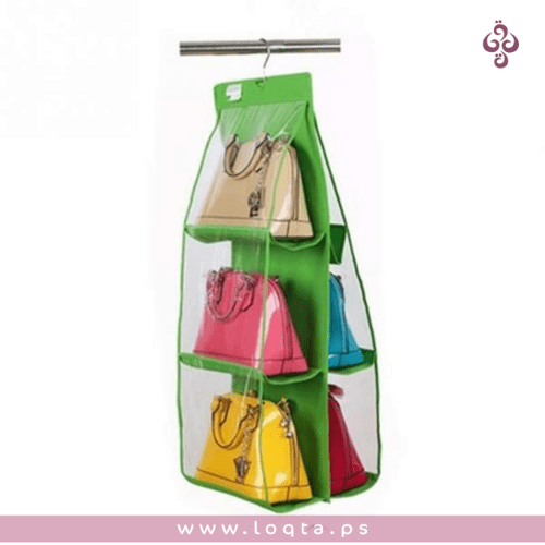 حمالة تنظيم الحقائب المعلقة 6 جيوب متينة وتصميم عالي الجودة ألوان مختلفة مصنوع من مادة قوية