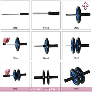 عجلة المعدة المزدوجة تقوي عضلات الجسم العلوي قبضات متينة وآمنة
